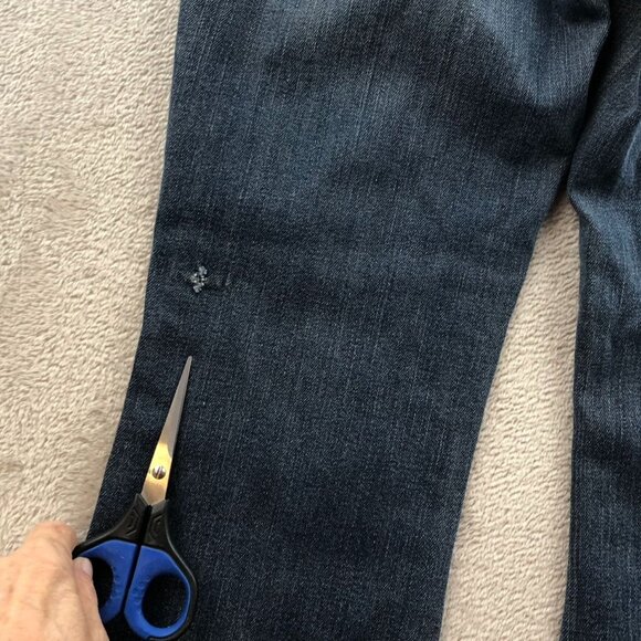 Aeropostale Womens Hailey Flare Jeans Size 9/10 Short Blue Dark Denim Y2K Casual - Picture 5 of 16